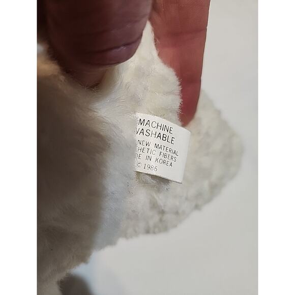 Plush Polar Bear Detachable Red Taboggan Scarf 14" White No Tag Details - Picture 5 of 13